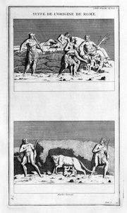 Pochodzenie Rzymu, 1757 autorstwa Bernard de Montfaucon