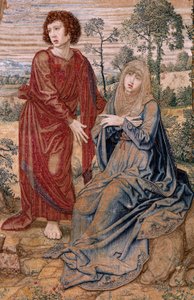 Flamandzki gobelin. Seria Dais Karola V (Baldachin Małgorzaty Austrii). Chrystus Miłosierdzia (Cristo de la Misericordia). Panel gobelinowy za podium. Model Bernard van Orley (1491-1542). Manufaktura Pieter de Pannemaker, Bruksela. 1518-1524. Tkanina G autorstwa Bernard van Orley