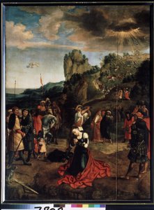 Męczennik św. Katarzyny. (Męczeństwo św. Katarzyny) - Peinture de Bernard van Orley (Barend, Barent, Bernaert van Brussel autorstwa Bernard van Orley