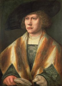 Portret młodego mężczyzny, ewentualnie autoportret, ok. 1520 (panel) autorstwa Bernard van Orley