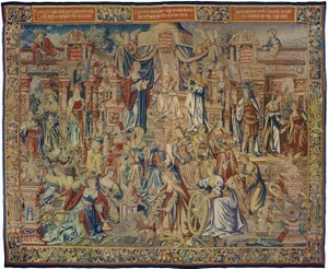 Prudentia (Roztropność), z Los Honores autorstwa Bernard van Orley