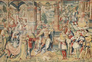 Seria Historii Dawida, ok. 1525 r. (Jedwab i wełna) autorstwa Bernard van Orley