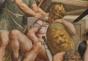 Kontrfaccata, Bernardino Gatti, Zmartwychwstanie 1529, Detal
