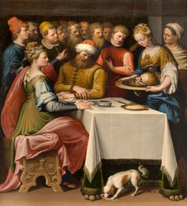 Kaplica Matki Bożej Ludowej, drugie przęsło strona północna, Bernardino Campi, Uczta Heroda 1569