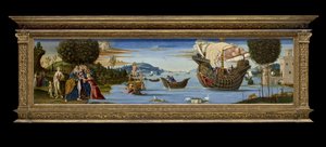 Ukochany z Enalus poświęcony Posejdonowi i oszczędzony, ok. 1512 (tempera, olej i złoty liść na drewnie)