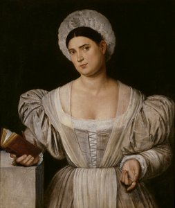 Portret kobiety (Agnese, szwagierka malarza) autorstwa Bernardino Licinio