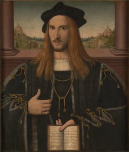 Portret Alberto Pio, 1512 autorstwa Bernardino Loschi