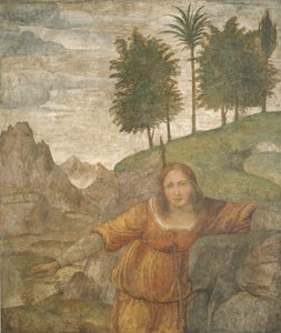 Prokris przebita oszczepem Kefalosa autorstwa Bernardino Luini
