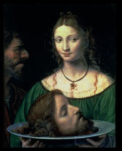 Salome z głową Jana Chrzciciela, ok. 1525-30 (panel) autorstwa Bernardino Luini