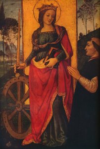 „Święta Katarzyna Aleksandryjska z darczyńcą”, ok. 1480