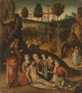 Opłakiwanie Chrystusa autorstwa Bernardino Zaganelli di Bosio (attributed to)