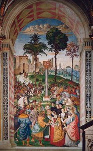 Życie papieża Pio (Piusa) II (Enea Silvio Piccolomini autorstwa Bernardino di Betto Pinturicchio