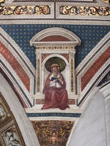 Święty Hieronim, fragment Doktorów Kościoła (fresk autorstwa Bernardino di Betto Pinturicchio