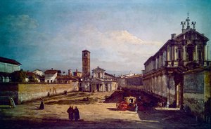 Widok na Mediolan (obraz) autorstwa Bernardo Bellotto