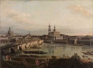 Widok na Drezno autorstwa Bernardo Bellotto