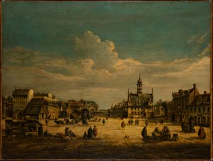 Drezno-Neustadt z widokiem na północ autorstwa Bernardo Bellotto