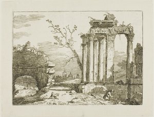Krajobraz z ruinami autorstwa Bernardo Bellotto