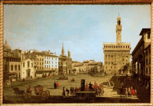 Piazza della Signoria autorstwa Bernardo Bellotto
