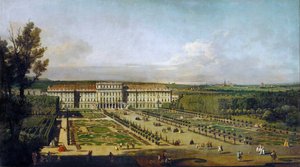 Pałac Schönbrunn widziany z ogrodów, w latach 1758-1761