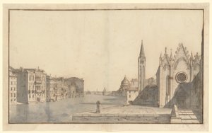 Canal Grande od Carità do Dogana da Mar autorstwa Bernardo Bellotto
