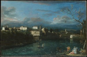 Vaprio d’Adda autorstwa Bernardo Bellotto