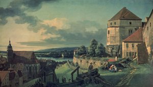Widok z Zamku (Widok Pirny) autorstwa Bernardo Bellotto