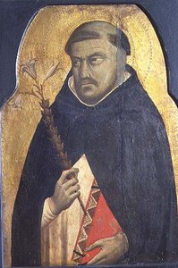 Dominik, pierwotnie boczny panel z poliptyku ok. 1340 (tempera na płycie) autorstwa Bernardo Daddi