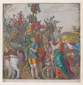 Arkusz 3: Trofea wojenne, z Triumfu Juliusza Cezara, 1599., 1599.