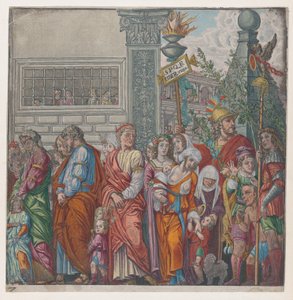 Arkusz 7: procesja, z Triumfu Juliusza Cezara, 1599.