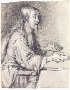 Chrystus w Emaus ofiarowujący chleb autorstwa Bernardo Strozzi