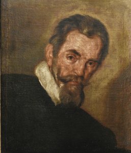 Portret kompozytora Claudio Monteverdiego 1567-1643 autorstwa Bernardo Strozzi
