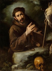 Święty Franciszek w modlitwie, ok. 1620/1630 (olej na płótnie) autorstwa Bernardo Strozzi