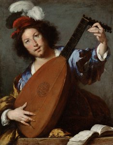 Grający na lutni, c. 1645