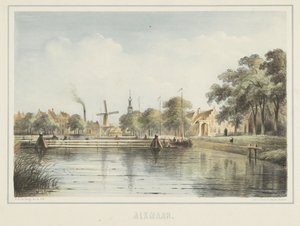 Widok na Vlotbrug w Alkmaar