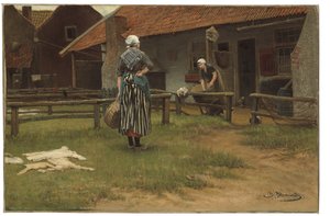 Dzień prania (olej na płótnie)