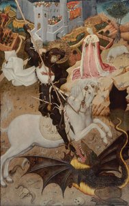 Święty Jerzy zabijający smoka, 1434-1435 autorstwa Bernat Martorell the Elder
