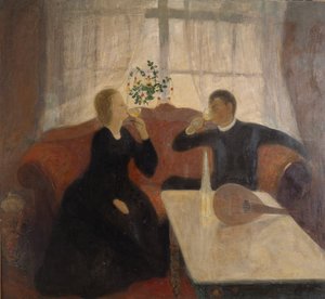 Zaręczyny (olej na płótnie)
