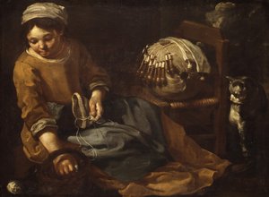 Lacemaker, ca. 1665.