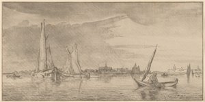 Rzeka z Miastem, 1775.