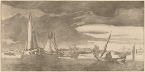 Rzeka z Miastem, 1775.