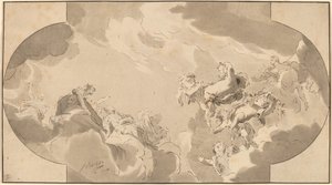 Dekoracja sufitowa autorstwa Bernhard Schreuder after Jacob de Wit
