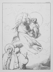 Boska komedia Dantego, Paradiso (Niebo), plansza XXXIII (litografia) autorstwa Bernhard Schuler