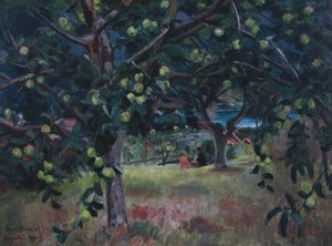 Jabłoń, Sogndal autorstwa Bernt Wilhelm Tunold