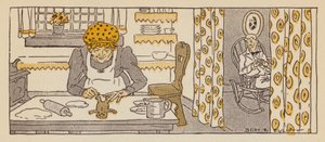Gingerbread Man, opowieść z Nowej Anglii (kolor lito) autorstwa Bert Elliott