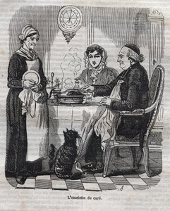 Omlet na lekarstwo - grawer w „La Physiologie du gout” Jean Anthelme Brillat Savarin (Brillat-Savarin