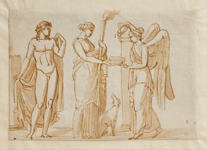Bachus, Diana i Zwycięstwo () autorstwa Bertel Thorvaldsen