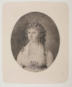 Portret Maren Schou West, z domu Grønlund autorstwa Bertel Thorvaldsen