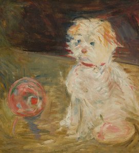 Pies piłka. autorstwa Berthe Morisot