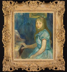 Lucie Léon w Piano autorstwa Berthe Morisot