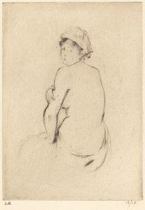 Akt, 18881890. autorstwa Berthe Morisot